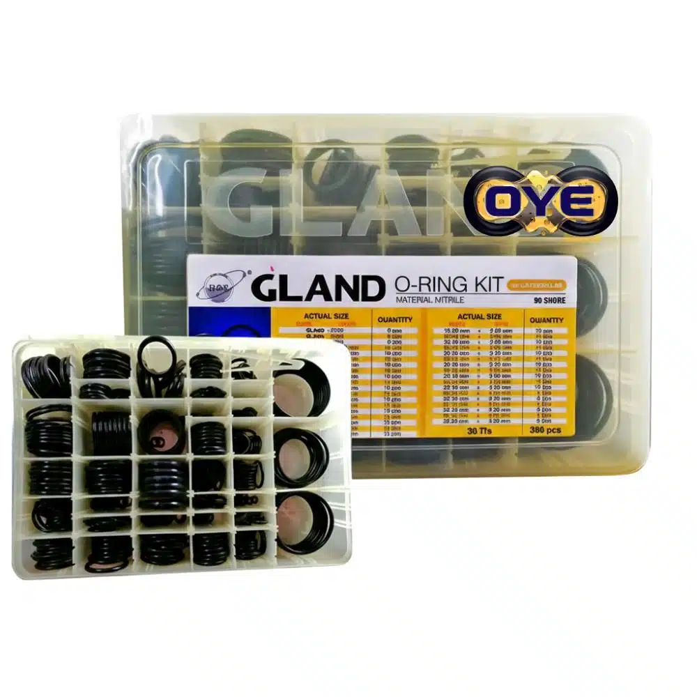 Kit de orings negros en nitrilo para alta presion para maquinaria caterpillar