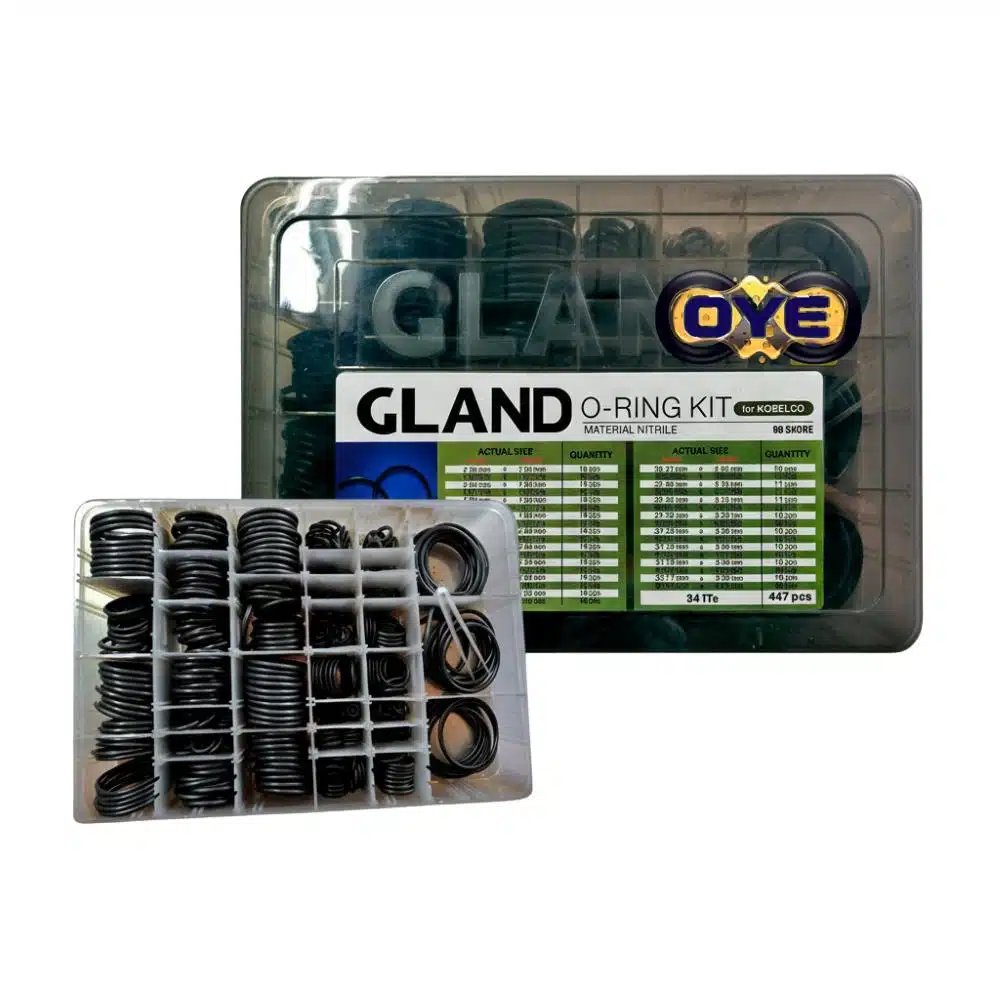 Kit de orings de nitrilo para alta presion para maquinaria kobelco