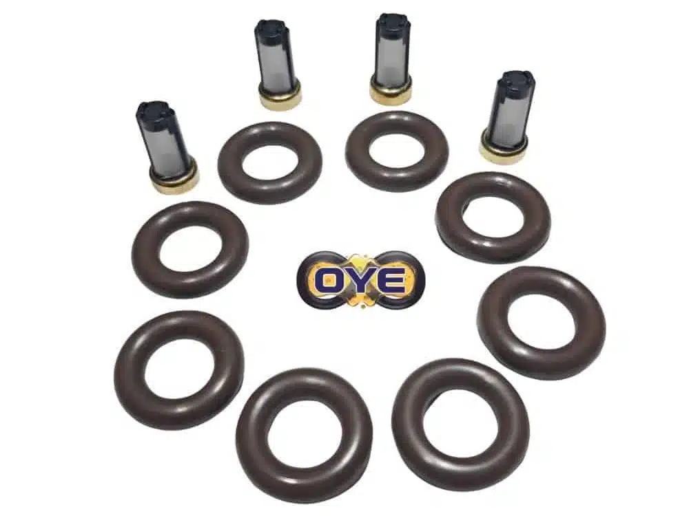 Kit de reparación para inyectores Renault Symbol, Clio y Megane 16 válvulas con microfiltros tipo Siemens y O-rings de Viton